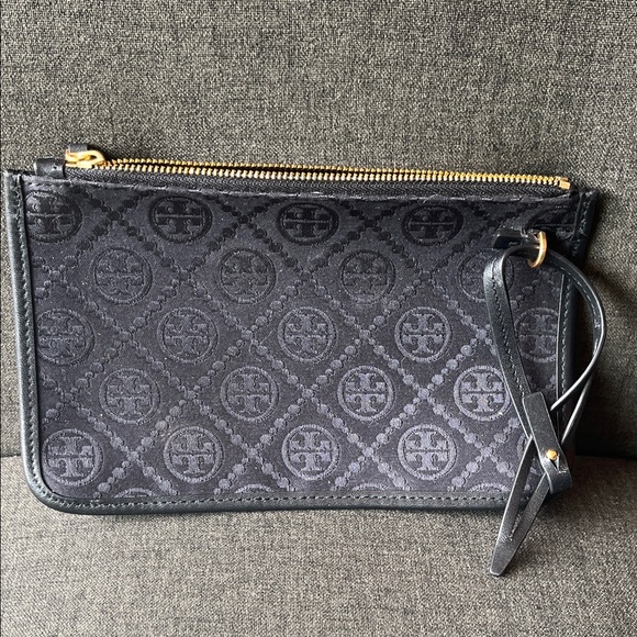 Tory Burch Black Key & Card Holder - Picture 1 of 4